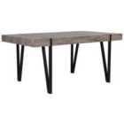 Beliani Dining Table Adena Brown 150 Cm 90 Cm