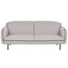 Beliani 3 Seater Fabric Sofa Light Grey Tonsberg