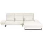 Beliani Left Hand Fabric Corner Sofa Off-white Ikast