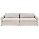 Beliani 3 Seater Fabric Sofa Beige Vinstra