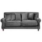 Beliani 2 Seater Velvet Sofa Grey Eike