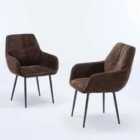 Furniture One Set Of 2 Padded Dining Chair Stationary Task Chair