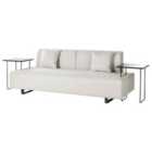 Beliani Sofa With Side Tables Beige Sokna