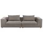Beliani 3 Seater Sofa Brown Lermon