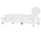 Beliani 3 Seater Boucle Sofa White Kansseli