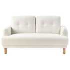 Beliani 2 Seater Fabric Sofa Off-white Tuve