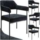 Armchair Doã©, Upholstered, Steel Legs