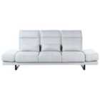 Beliani Fabric 3 Seater Sofa Light Grey Ikast