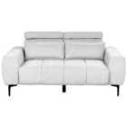 Beliani 2 Seater Fabric Sofa Grey Vegamo