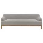 Beliani 3 Seater Fabric Sofa Grey Sosjo