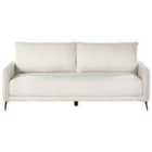 Beliani Boucle Sofa Bed White Heming