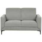 Beliani 2 Seater Fabric Sofa Grey Fenes