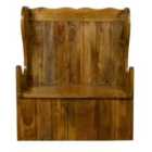 Elm Home And Garden Mango Wood Monk Bench With Hidden Storage Compartment - 100% Mango Wood