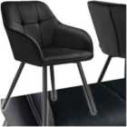 Dining Chair Marilyn - Velvet Look, Quilted Pattern