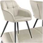 Dining Chair Marilyn - Velvet Look, Quilted Pattern