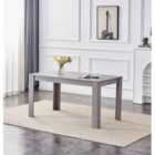 Kosy Koala Dining Table Arrow Effect Grey Wood Kitchen Place For 4 Seats, Dining Table Only