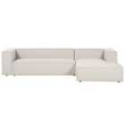 Beliani Left Hand 3 Seater Corner Sofa Beige Vernon