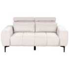 Beliani 2 Seater Fabric Sofa Beige Vegamo