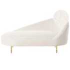 Beliani Right Hand Boucle Chaise Lounge Off White Valreas