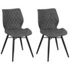 Beliani Set Of 2 Dining Chairs Monee Beige