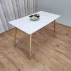 Kosy Koala Rectangle White Dining Table Modern Table Kitchen Dining Room Furniture