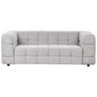 Beliani 3 Seater Fabric Sofa Grey Mullola