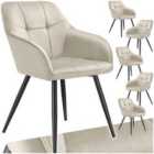 Dining Chair Marilyn - Velvet Look, Quilted Pattern