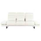 Beliani Fabric 3 Seater Sofa Off White Ikast