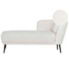 Beliani Right Hand Boucle Chaise Lounge Off-white Artheze