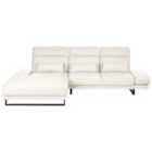 Beliani Right Hand Fabric Corner Sofa Off-white Ikast