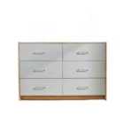 Home Source Stratford 6 Drawer Chest Grey