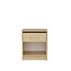 Decorotika Sheridan Floating Nightstand Bedside Table Wall Mounted Drawer And Shelf - Sapphire Oak