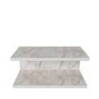 Decorotika Ramira Floating Nightstand Bedside White Marble Effect