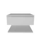 Decorotika Vivid Modern And Minimalist Bedside Table Night Stand White