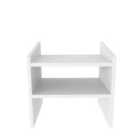 Decorotika Adin Modern And Minimalist Bedside Table Night Stand White