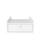 Decorotika Anel Minimalist Bedside Table Night Stand White