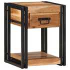 Vidaxl Nightstands 2 Pack 40X35X50 Cm Solid Acacia Wood