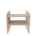 Decorotika Adin Modern And Minimalist Bedside Table Night Stand Cottonbeige