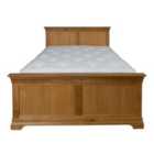 Elm Home And Garden Quality Oak Bed: King Size 5Ft Natural Finish - Hand Crafted