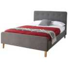 Home Source Ashbourne 4Ft Double Bed Grey