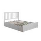 Home Source Florida Ottoman Bed King White
