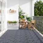 Garden Sanctuary 6Pcs Interlocking Stone Deck Tiles - Dark Blue