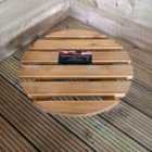 Samuel Alexander Tom Chambers Handcrafted Heavy Duty Round Traditional Wood Garden Patio Plant Flower Pot