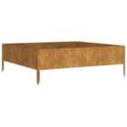 vidaXL Garden Raised Bed 100X100X33.5cm Corten Steel