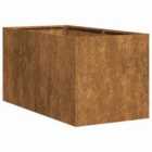 vidaXL Planter Rusty 40X80X40cm Weathering Steel