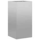 vidaXL Planter 40X40X80cm Galvanised Steel