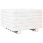 vidaXL Garden Planter White 40x40x26.5 cm Solid Wood Pine