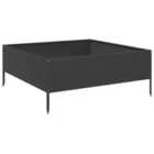 vidaXL Garden Raised Bed Black 100X100X25cm Steel
