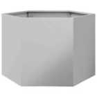 vidaXL Garden Planter Hexagon 69X60X45cm Galvanized Steel