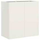 vidaXL Planter White 80X40X80cm Cold-rolled Steel